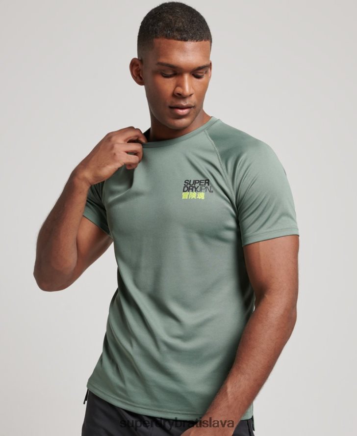 Superdry muži Train active graphic tričko s krátkym rukávom 6B4ZTR1417 oblečenie zelená