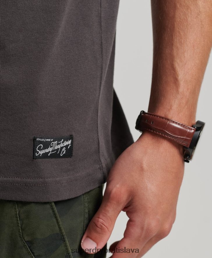 Superdry muži Tričko s logom centra 80. rokov 6B4ZTR4794 oblečenie hnedá