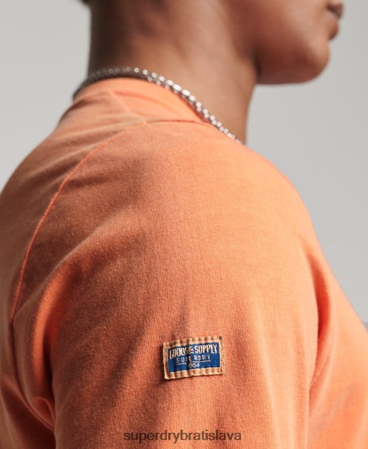 Superdry muži Vintage logo americký klasický top 6B4ZTR1561 oblečenie oranžová
