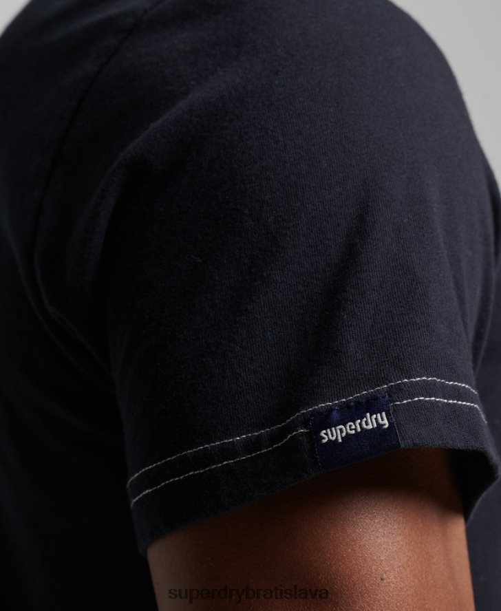 Superdry muži Vintage pruhované tričko zo 70. rokov 6B4ZTR4873 oblečenie námorníctvo