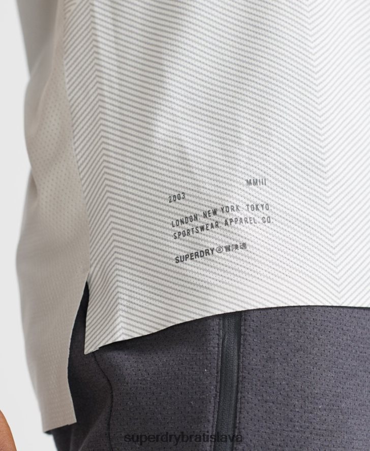 Superdry muži Vlak prémiové tričko s krátkym rukávom 6B4ZTR5407 oblečenie biely