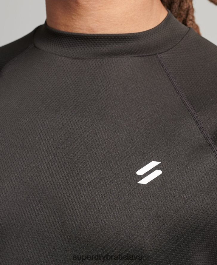 Superdry muži Vlak s falošným logom na krku 6B4ZTR5378 oblečenie čierna