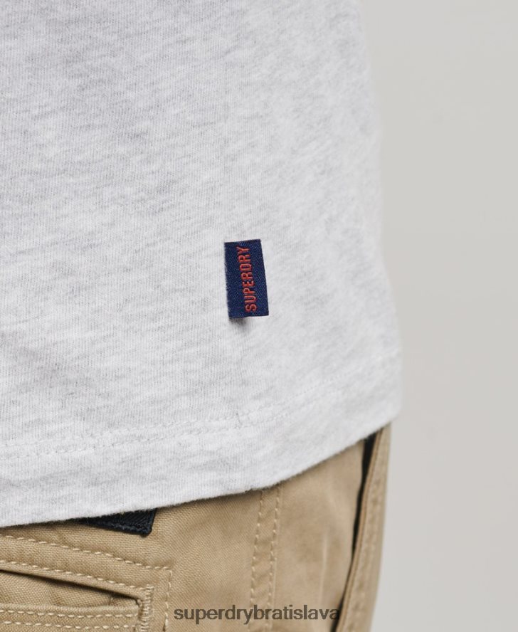 Superdry muži Základný baseballový top s dlhým rukávom z organickej bavlny 6B4ZTR1464 oblečenie zelená