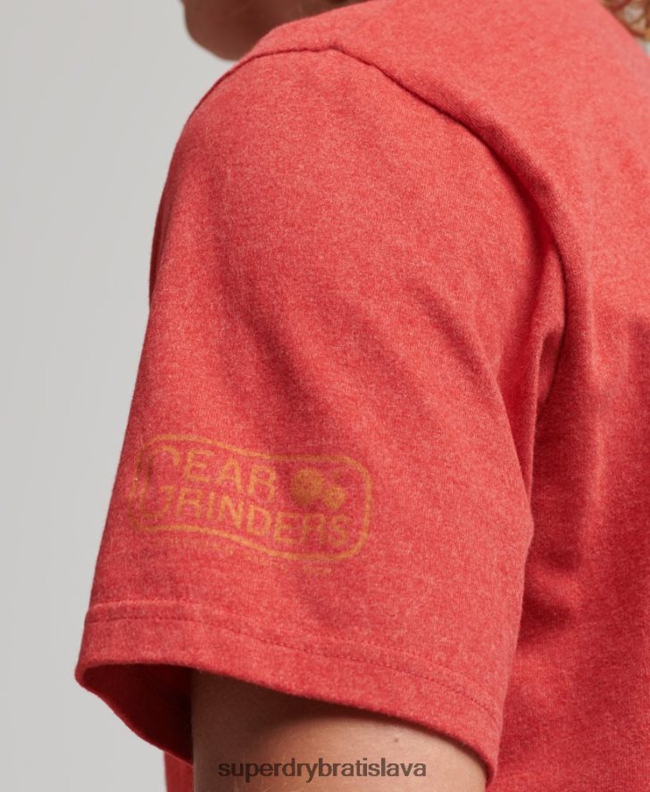 Superdry muži athletic city script tričko 6B4ZTR4894 oblečenie červená