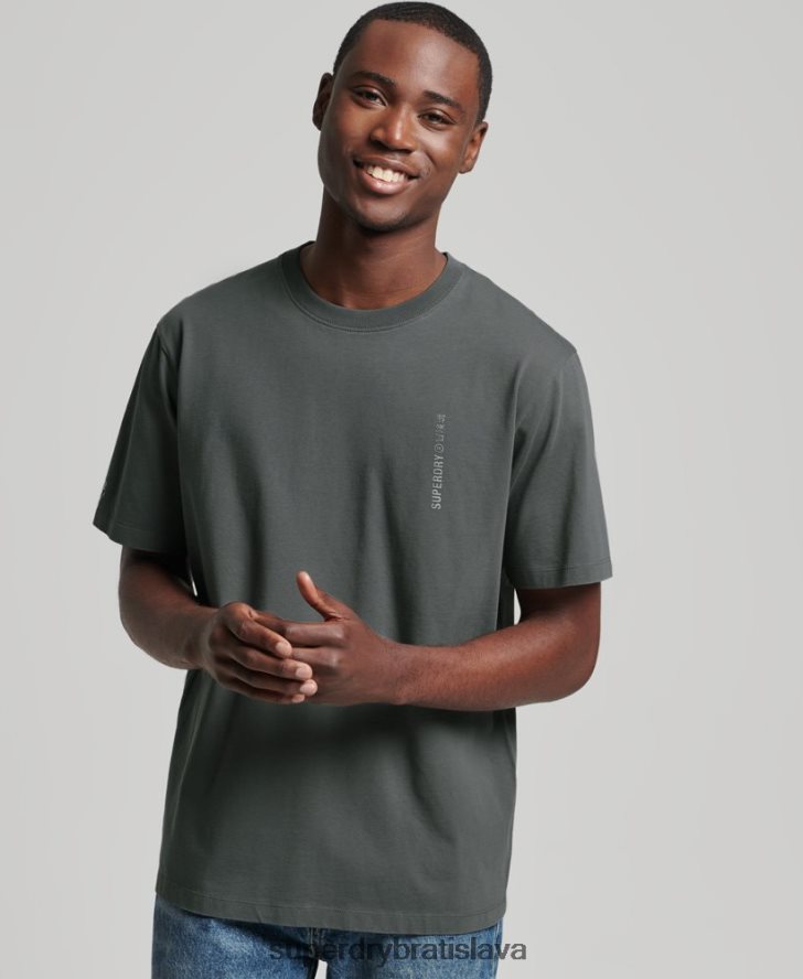 Superdry muži core logo lineárne voľné tričko 6B4ZTR4977 oblečenie zelená