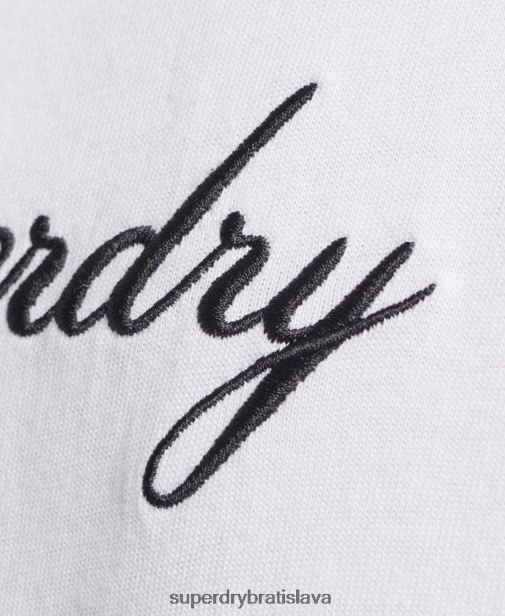 Superdry muži dedičné tričko 6B4ZTR4822 oblečenie biely