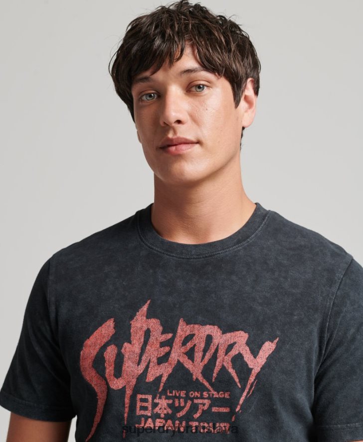 Superdry muži indie tričko 6B4ZTR4867 oblečenie čierna