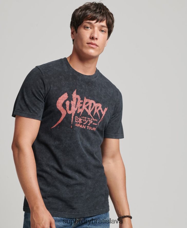 Superdry muži indie tričko 6B4ZTR4867 oblečenie čierna