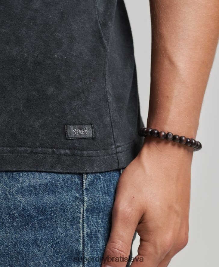 Superdry muži indie tričko 6B4ZTR4867 oblečenie čierna