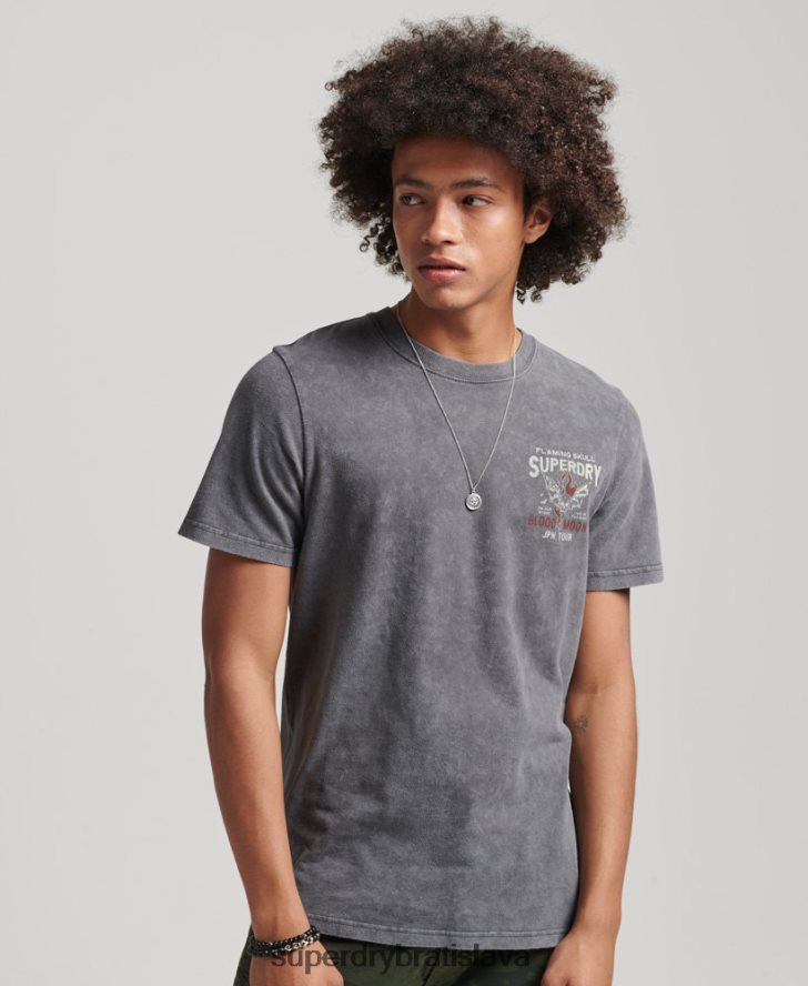 Superdry muži indie tričko 6B4ZTR4925 oblečenie čierna