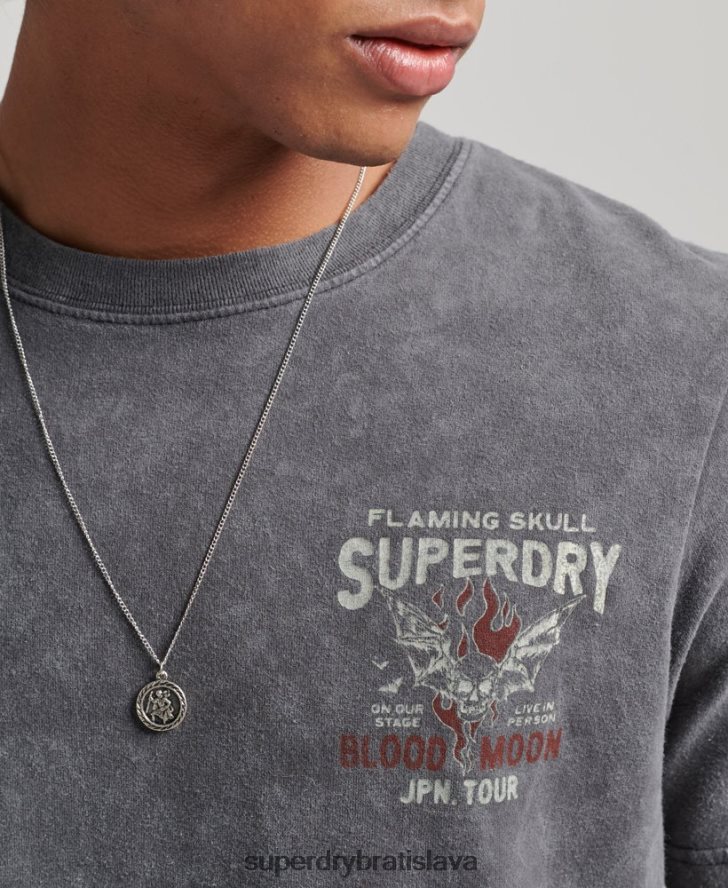 Superdry muži indie tričko 6B4ZTR4925 oblečenie čierna