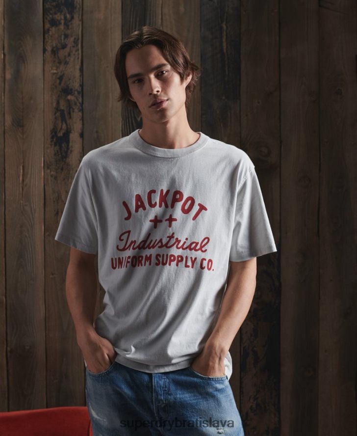 Superdry muži limitovaná edícia suchého grafického trička 6B4ZTR4984 oblečenie Ružová