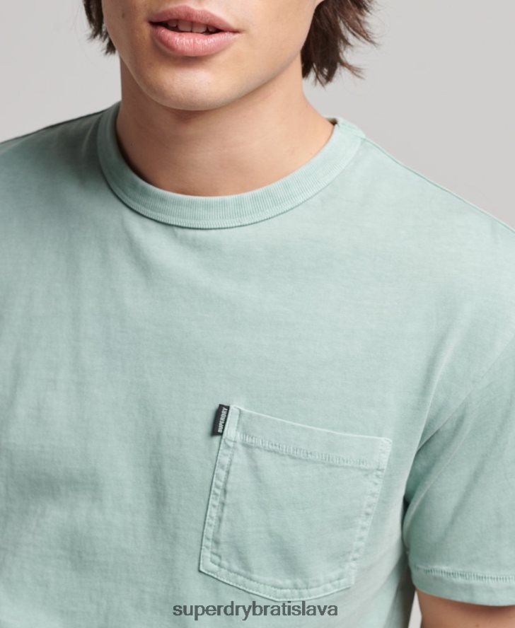 Superdry muži organická bavlna vintage surfer ranchero tričko 6B4ZTR4886 oblečenie svetlo modrá