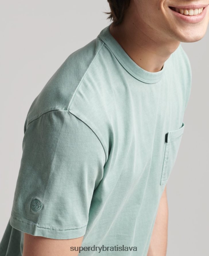 Superdry muži organická bavlna vintage surfer ranchero tričko 6B4ZTR4886 oblečenie svetlo modrá