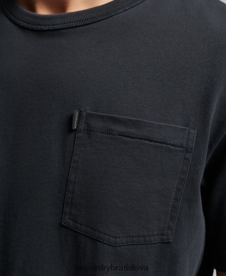 Superdry muži organická bavlna vintage surfer ranchero tričko 6B4ZTR4902 oblečenie čierna