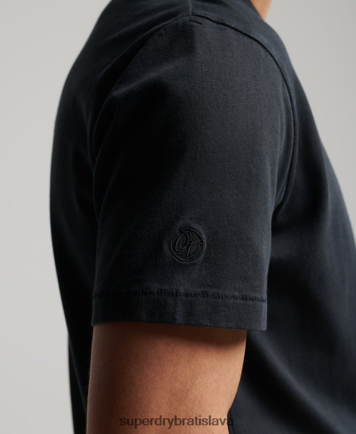 Superdry muži organická bavlna vintage surfer ranchero tričko 6B4ZTR4902 oblečenie čierna