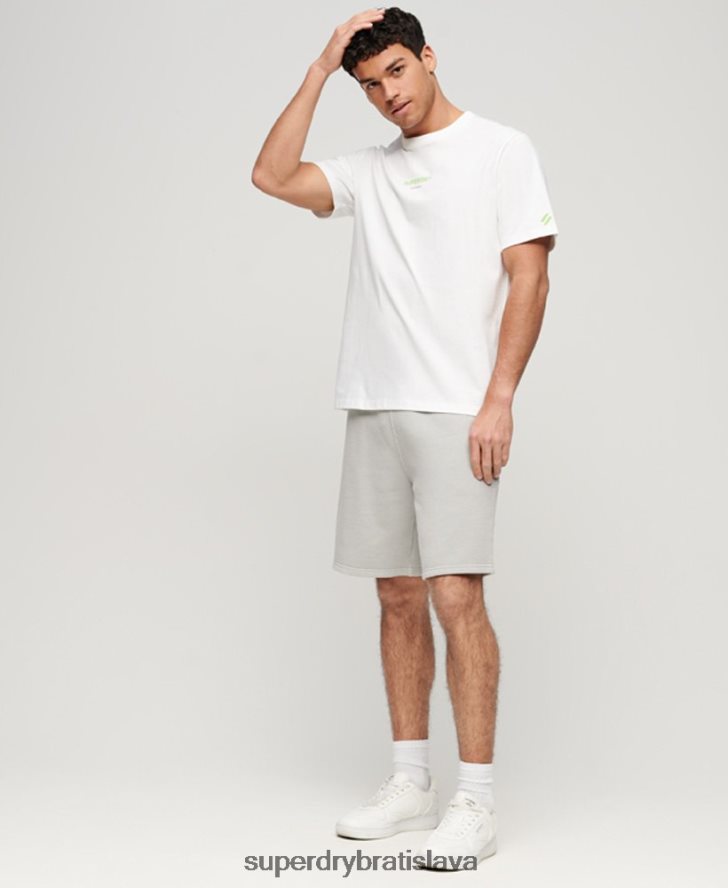 Superdry muži športové tričko 6B4ZTR79 oblečenie biely