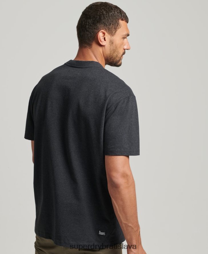 Superdry muži recyklované tričko micro top 6B4ZTR4942 oblečenie čierna