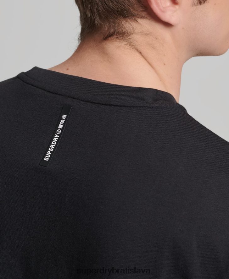 Superdry muži tech volne tričko 6B4ZTR4832 oblečenie čierna