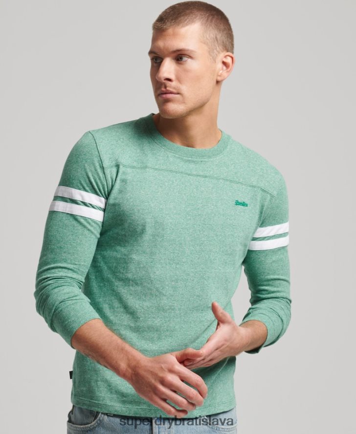 Superdry muži top s vintage logom z organickej bavlny 6B4ZTR1456 oblečenie zelená