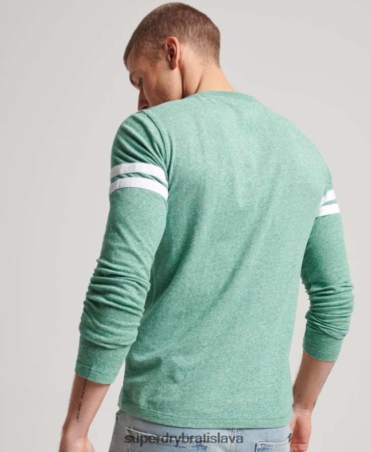 Superdry muži top s vintage logom z organickej bavlny 6B4ZTR1456 oblečenie zelená