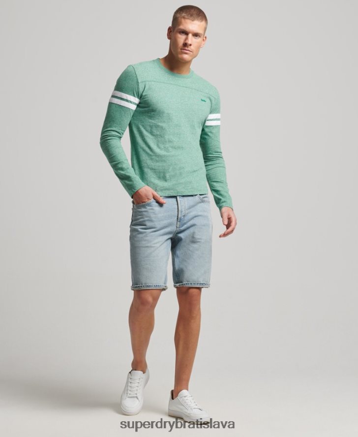 Superdry muži top s vintage logom z organickej bavlny 6B4ZTR1456 oblečenie zelená