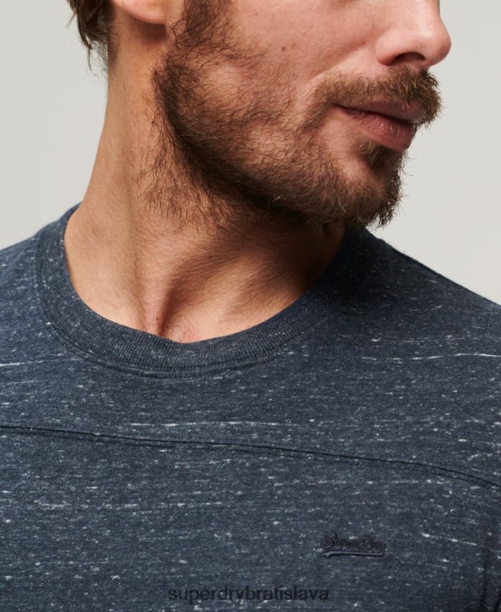 Superdry muži top s vintage logom z organickej bavlny 6B4ZTR1466 oblečenie námorníctvo