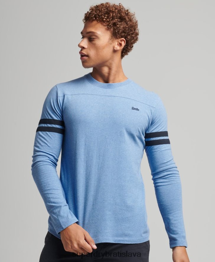 Superdry muži top s vintage logom z organickej bavlny 6B4ZTR1567 oblečenie Modrá