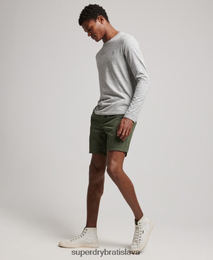 Superdry muži top s vyšívaným vintage logom z organickej bavlny 6B4ZTR1547 oblečenie sivá