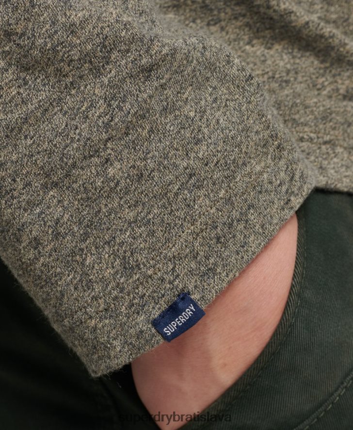 Superdry muži top s vyšívaným vintage logom z organickej bavlny 6B4ZTR6418 oblečenie hnedá
