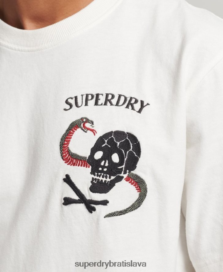Superdry muži tričko s grafikou suika 6B4ZTR4843 oblečenie biely