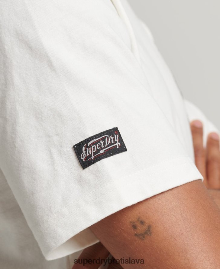 Superdry muži tričko s grafikou suika 6B4ZTR4843 oblečenie biely