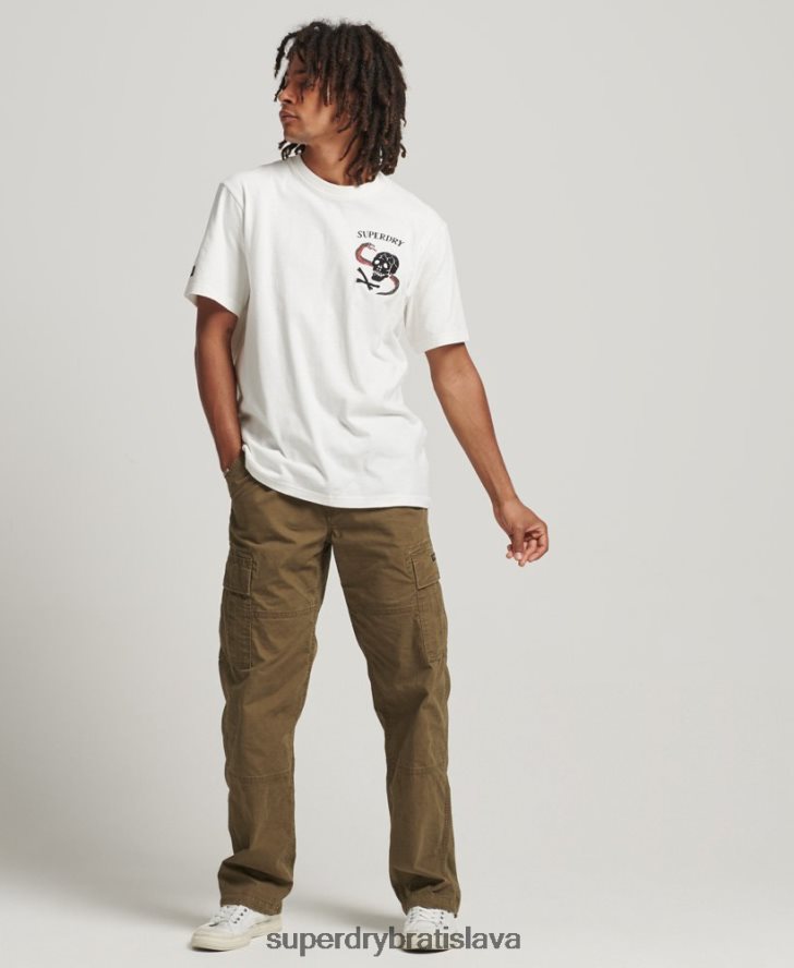 Superdry muži tričko s grafikou suika 6B4ZTR4843 oblečenie biely