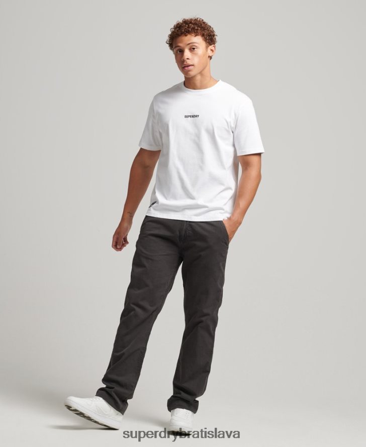 Superdry muži tričko s mikro logom s kódom 6B4ZTR4803 oblečenie biely