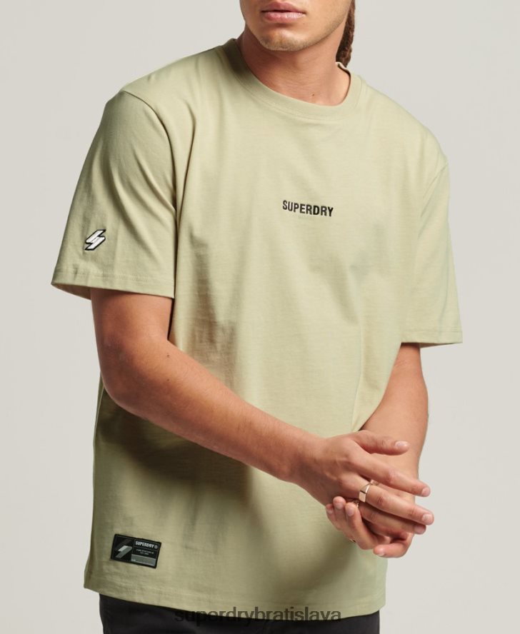 Superdry muži tričko s mikro logom s kódom 6B4ZTR4835 oblečenie béžová