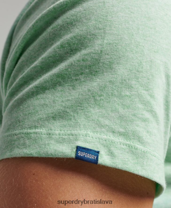 Superdry muži tričko s podstatným logom z organickej bavlny 6B4ZTR4 oblečenie zelená