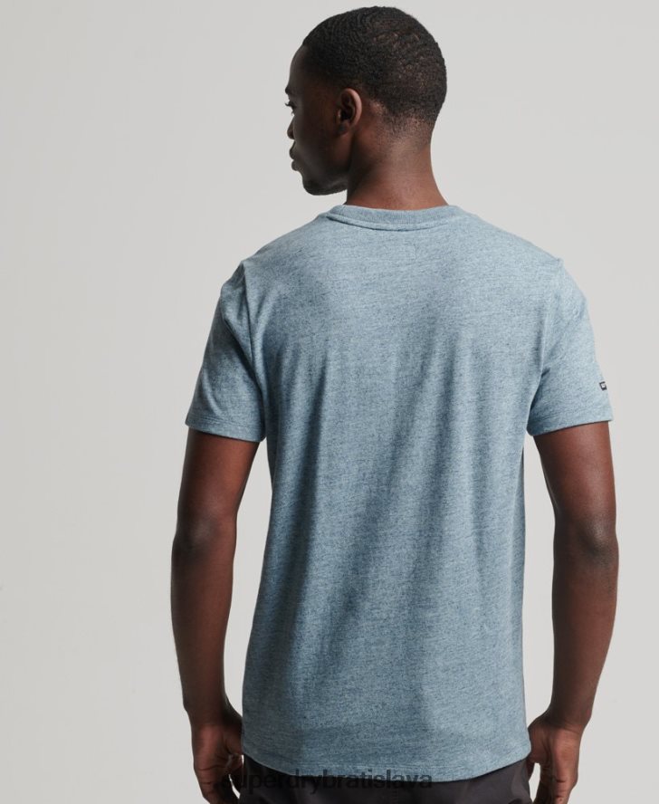 Superdry muži tričko s tónovým logom miesta konania 6B4ZTR4893 oblečenie Modrá