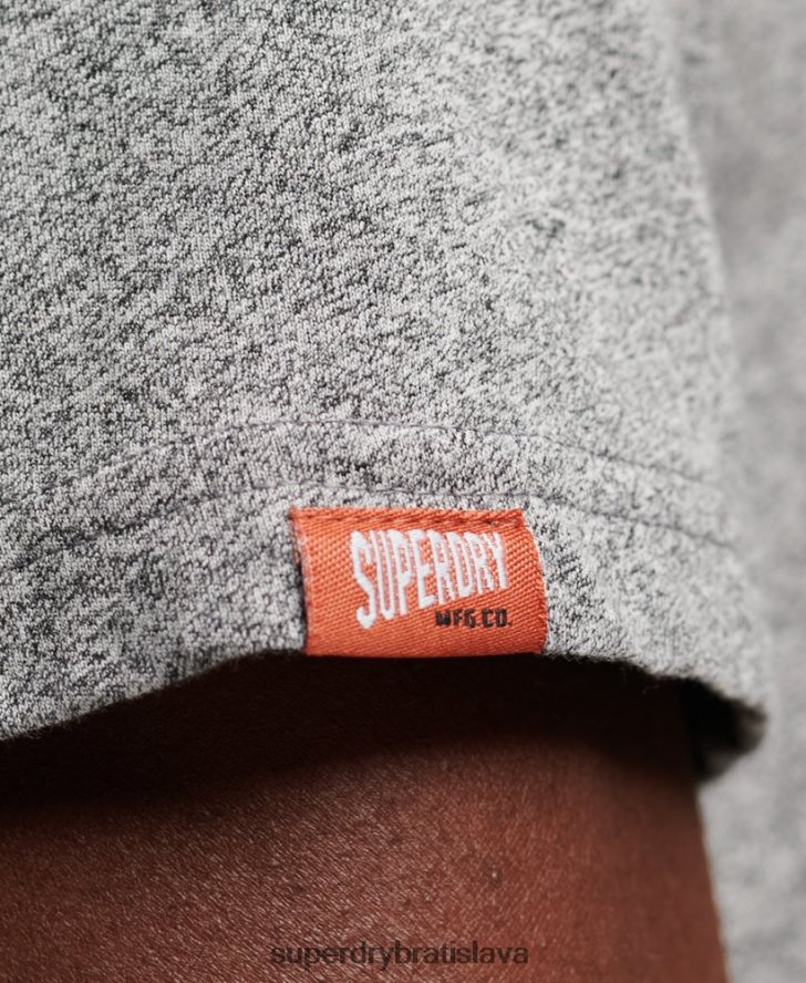 Superdry muži tričko s vintage logom obchodu 6B4ZTR74 oblečenie svetlo šedá