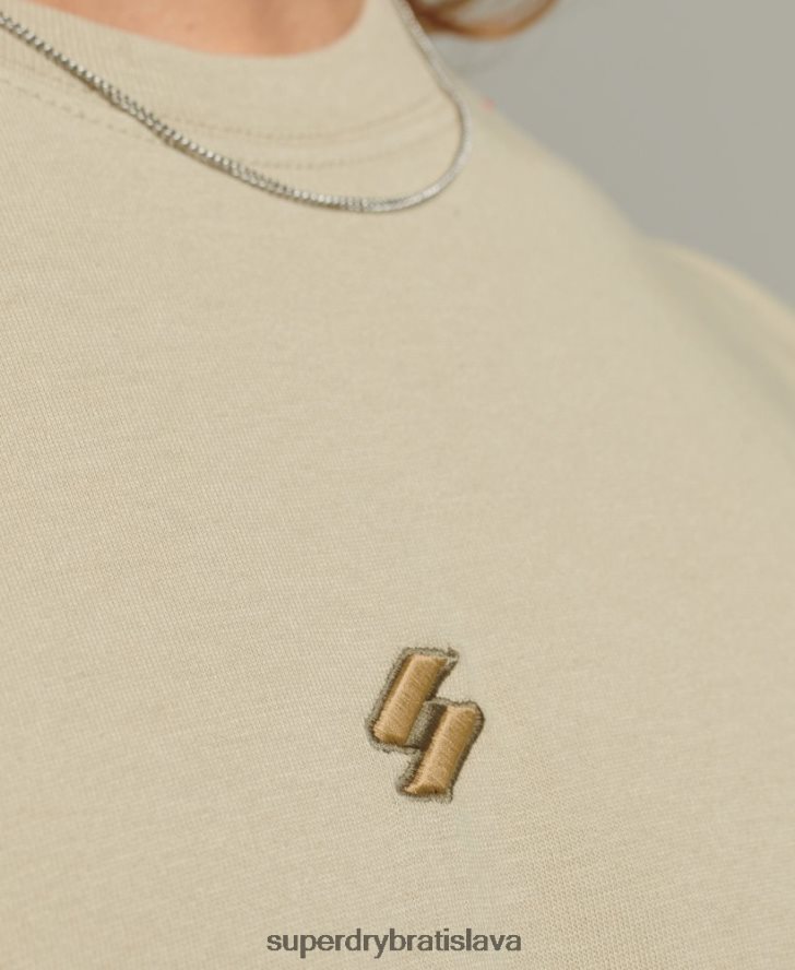 Superdry muži tričko voľného strihu s logom 6B4ZTR4970 oblečenie béžová