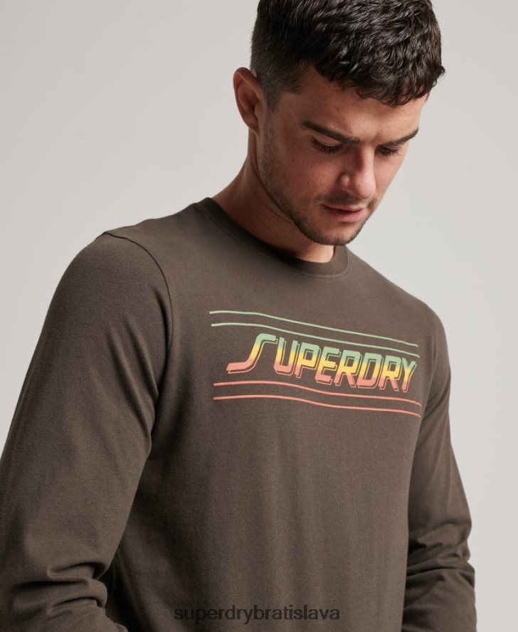 Superdry muži tvarovače & makers top 6B4ZTR1536 oblečenie tmavošedý