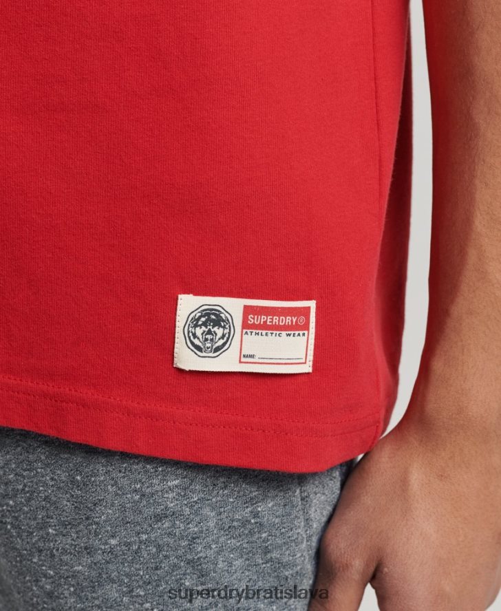 Superdry muži vintage športové tričko 6B4ZTR4928 oblečenie červená