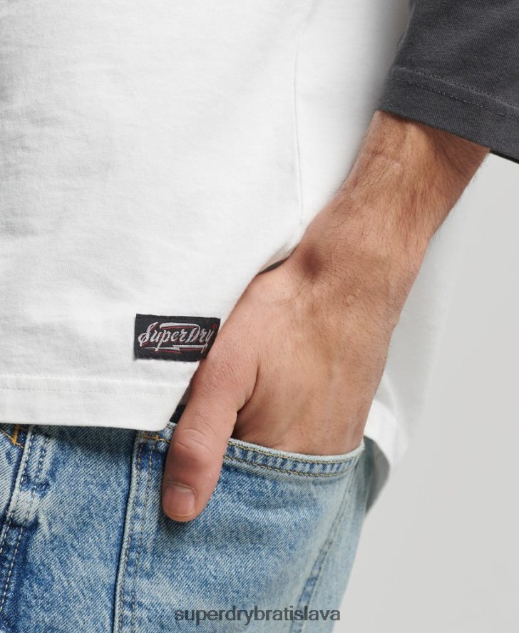 Superdry muži vintage surf ranchero top 6B4ZTR1586 oblečenie čierna