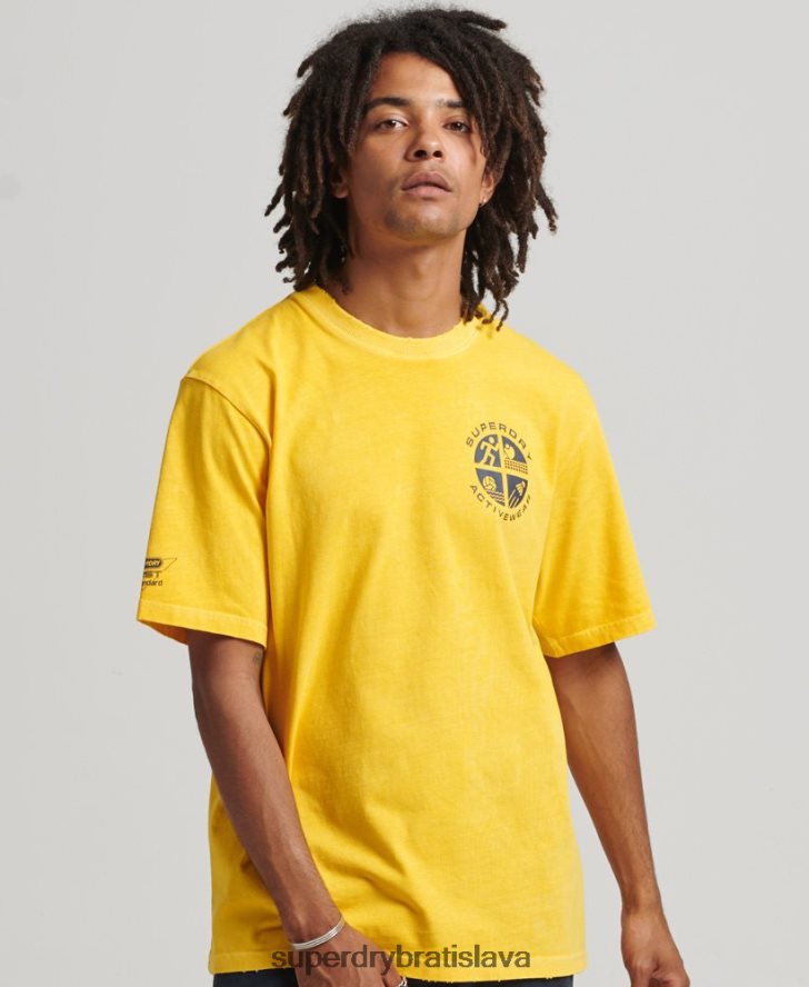 Superdry muži vintage tričko atletického klubu 6B4ZTR4888 oblečenie žltá