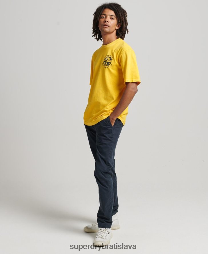 Superdry muži vintage tričko atletického klubu 6B4ZTR4888 oblečenie žltá