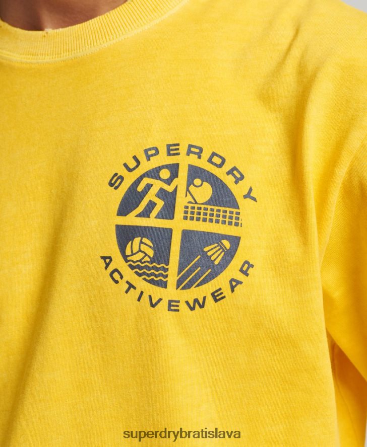 Superdry muži vintage tričko atletického klubu 6B4ZTR4888 oblečenie žltá