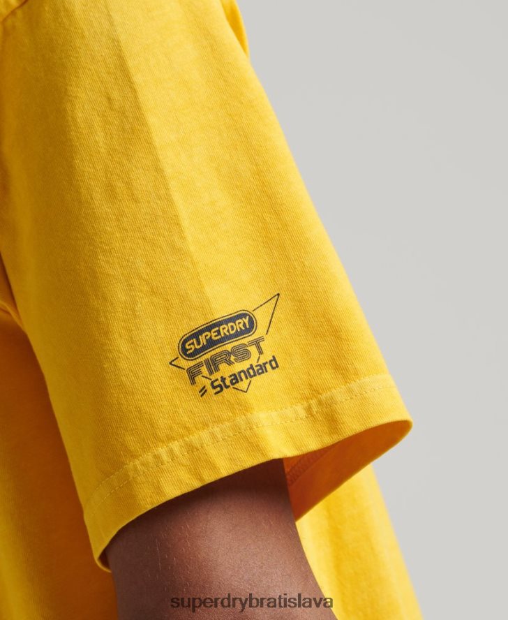 Superdry muži vintage tričko atletického klubu 6B4ZTR4888 oblečenie žltá