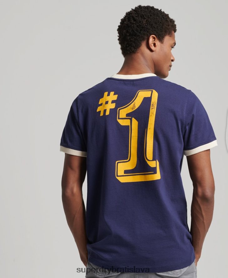 Superdry muži vintage tričko mojej generácie 6B4ZTR4914 oblečenie námorníctvo