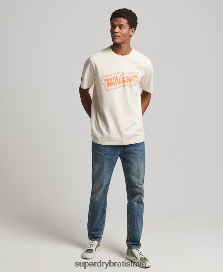 Superdry muži vintage tričko mojej generácie 6B4ZTR4947 oblečenie krém