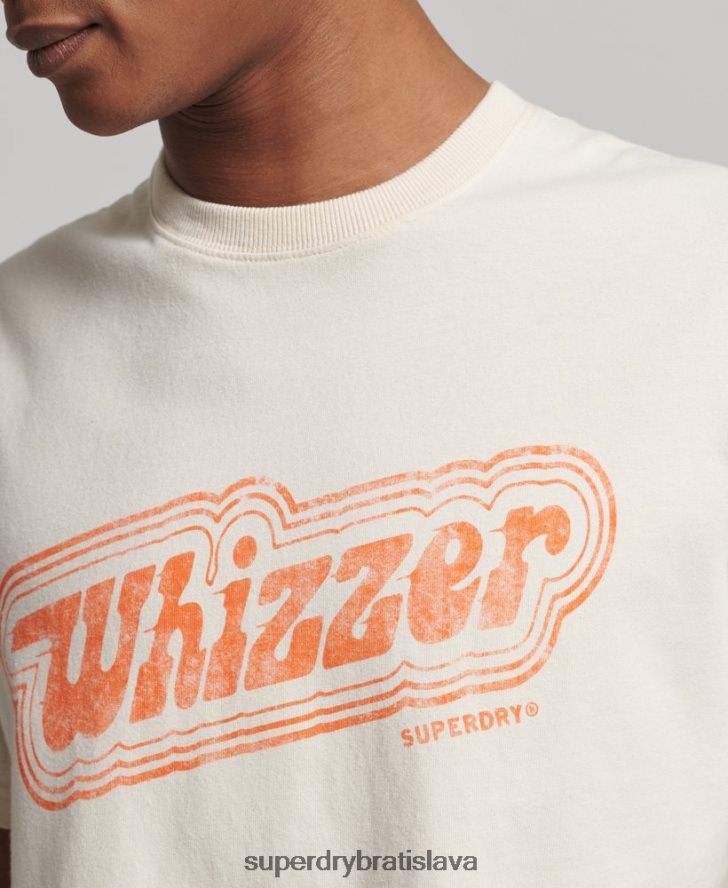Superdry muži vintage tričko mojej generácie 6B4ZTR4947 oblečenie krém