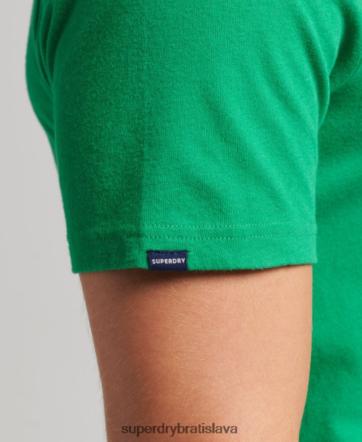 Superdry muži vintage tričko sóda s logom 6B4ZTR4797 oblečenie zelená